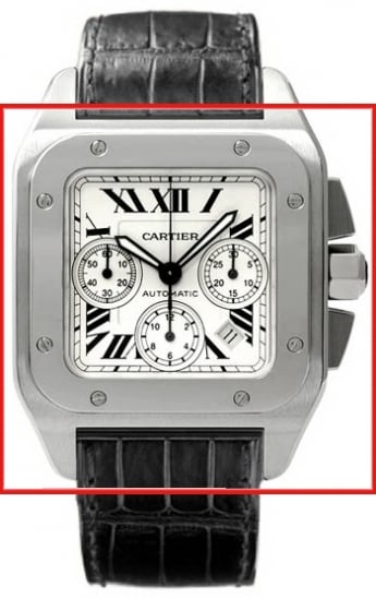 Cartier Santos W20090X8 Mens Watches Rattrapante